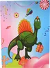 XXL Geschenktüte Dinosaurier 50x70cm - Große Papiertüte für Produktbild-Vorschau 4