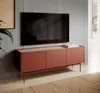 Meuble TV BETTSO, meuble bas pour salon à trois portes, Voir les images du produit 2
