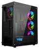 Gembird Fornax 400X, Midi Tower, PC, Czarny, ATX, ABS, Podgląd zdjęcia produktu 6