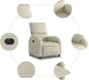 The Living Store Relaxsessel Elektrisch Creme Kunstleder Produktbild-Vorschau 8
