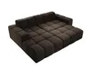 Sofa mit Hocker, Couch L-Form, Veloursstoff, Links Sofa, Produktbild-Vorschau 10