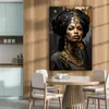 OneMillionCanvasses® - Plátno - Žena - Zlatá - Černá - - Náhled obrázku produktu 5