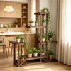 FATIVO Blumentreppe Holz 96x95x25 cm, mehrstöckiger Produktbild-Vorschau 3
