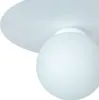 Deckenleuchte Metall Glas Ø 20 cm rund Weiß E27 Kugelschirm Produktbild-Vorschau 4