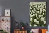 MuchoWow® Wandteppich Wandbehang Weiße Tulpen auf einem Produktbild-Vorschau 5