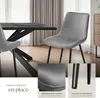 Lot de chaises de salle à manger Monroe aspect velours - Voir les images du produit 4