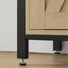 Relaxdays Sideboard mit Schiebetüren, HBT: 80 x 100 x 33 Produktbild-Vorschau 6