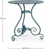 Tavolo da giardino rotondo 70cm con 3 gambe in stile shabby Anteprima dell’immagine prodotto 4