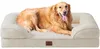 Orthopädisches Hundebett XL 112x81cm Memory Foam, Beige, Produktbild-Vorschau 1