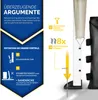 Marketing image highlighting features of a pop-up gazebo, with text and diagrams. Voir les images du produit