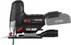 A cordless jigsaw is shown from the side against a white background. Produktbild-Vorschau