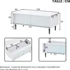 MODFU Table Basse Relevable Avec LED et Compartiment de Voir les images du produit 4