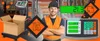A collage of images related to shipping and weighing, featuring a worker, scales, and boxes. Voir les images du produit