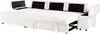 BELIANI 3-Sitzer Sofa Weiß Bouclé Stoffbezug Gesteppt Produktbild-Vorschau 7