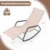 Fauteuil à bascule COSTWAY, transat, chaise longue, Voir les images du produit 3