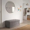 Velký pouf s odkládací přihrádkou v šedé barvě, pouf na Náhled obrázku produktu 15