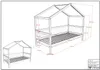 VIPACK - Hausbett mit Textilhimmel, LF 90 x 200 cm inkl. Produktbild-Vorschau 3
