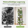 A collage showing a 'before' and 'after' of plant storage, with the 'after' featuring a multi-tier plant stand. Produktbild-Vorschau