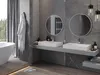 Mexen Loft specchio da bagno rotondo 70 cm, cornice bianca Anteprima dell’immagine prodotto 3