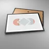 Gerahmtes Poster - Schwarzer Rahmen - Stück Geometrisch Produktbild-Vorschau 3