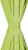 vidaXL Záclony Micro Satin 2 ks s pútkami 140×225 cm Zelená Náhľad obrázku produktu 2