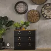 Okrągły zegar ścienny COLONIAL, drewniany, Ø 58 cm Podgląd zdjęcia produktu 3