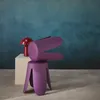 sweeek - 2er-Set stapelbare Hocker mit Kunstleder - Violett Produktbild-Vorschau 5