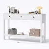 BEALIFE Flurkonsole 130x30x80 cm mit 3 Schubladen | Produktbild-Vorschau 2