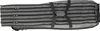 A long, gray fishing rod bag with black stripes and zippers, lying horizontally on a white background. Anteprima dell’immagine prodotto