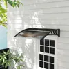 Pensilina Outsunny per porta d'ingresso 120 x 75 cm Anteprima dell’immagine prodotto 2