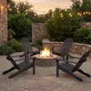 Chaise Adirondack COSTWAY en bois, chaise Adirondack en Voir les images du produit 9