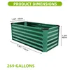 Balconera Hochbeet 120x58x46cm, Gartenbeet verzinkte Produktbild-Vorschau 6