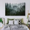 Muralo Leinwanbild Canvas 120x80 cm WALD IM NEBEL Bäume Produktbild-Vorschau 5