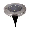 A solar-powered garden light with multiple LEDs and a metal casing. Produktbild-Vorschau