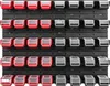 A wall-mounted storage system with multiple bins. Náhled obrázku produktu