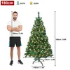 JOIEYOU Umělý vánoční stromek 180 cm s 250 LED světýlky a Náhled obrázku produktu 2