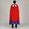 A person is shown from the back wearing a Spider-Man hooded blanket. Náhled obrázku produktu