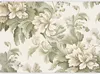 Vlies Fototapete - Retro Vintage Flowers in Delicate Cream Produktbild-Vorschau 2