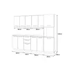 ULWEHOME | Küchenzeile 260 cm Mattweiß, Küchenmöbel-Set Produktbild-Vorschau 5