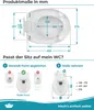 Calmwaters WC-Sitz erhöht, + 5 cm Erhöhung, stabiler Griff, Produktbild-Vorschau 6