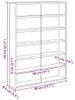 vidaXL Nástěnná vitrína s policí Béžová 40 x 8,5 x 54 cm Náhled obrázku produktu 8