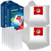 Multiple boxes of vacuum cleaner bags and loose vacuum cleaner bags. Voir les images du produit