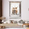 MuchoWow® Wandteppich Wandbehang Schottische Hochlandrind - Produktbild-Vorschau 2