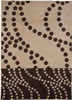 Tappeto moka taupe a pois con motivo a spirale 160x230 Anteprima dell’immagine prodotto 1