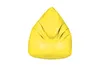 A yellow beanbag chair is shown against a white background. Voir les images du produit