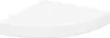 A single white corner shelf shown from a diagonal angle against a white background. Voir les images du produit