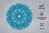 MuchoWow® Mauspad Mousepad Mandala - Blau - Muster 30x30 cm Produktbild-Vorschau 2