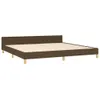vidaXL Bettgestell mit Kopfteil Dunkelbraun 200x200 cm Produktbild-Vorschau 4