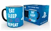 Playstation Zaubertasse 'Eat Sleep Repeat' Tasse Produktbild-Vorschau 5