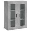 vidaXL Highboard Betongrau 69,5x34x180 cm Holzwerkstoff Produktbild-Vorschau 5